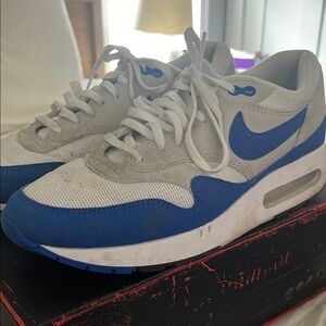 Nike Blue and Gray Men's Sneakers